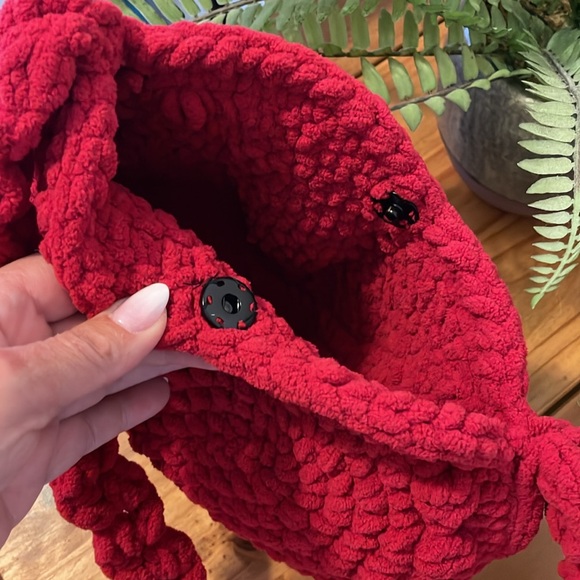 Handmade Crochet Purse, Heart-shaped Beautiful Condition - Picture 5 of 8